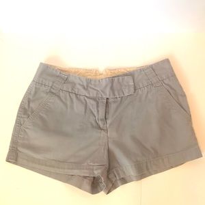 JCrew chino shorts, 3” inseam, gray sz 2